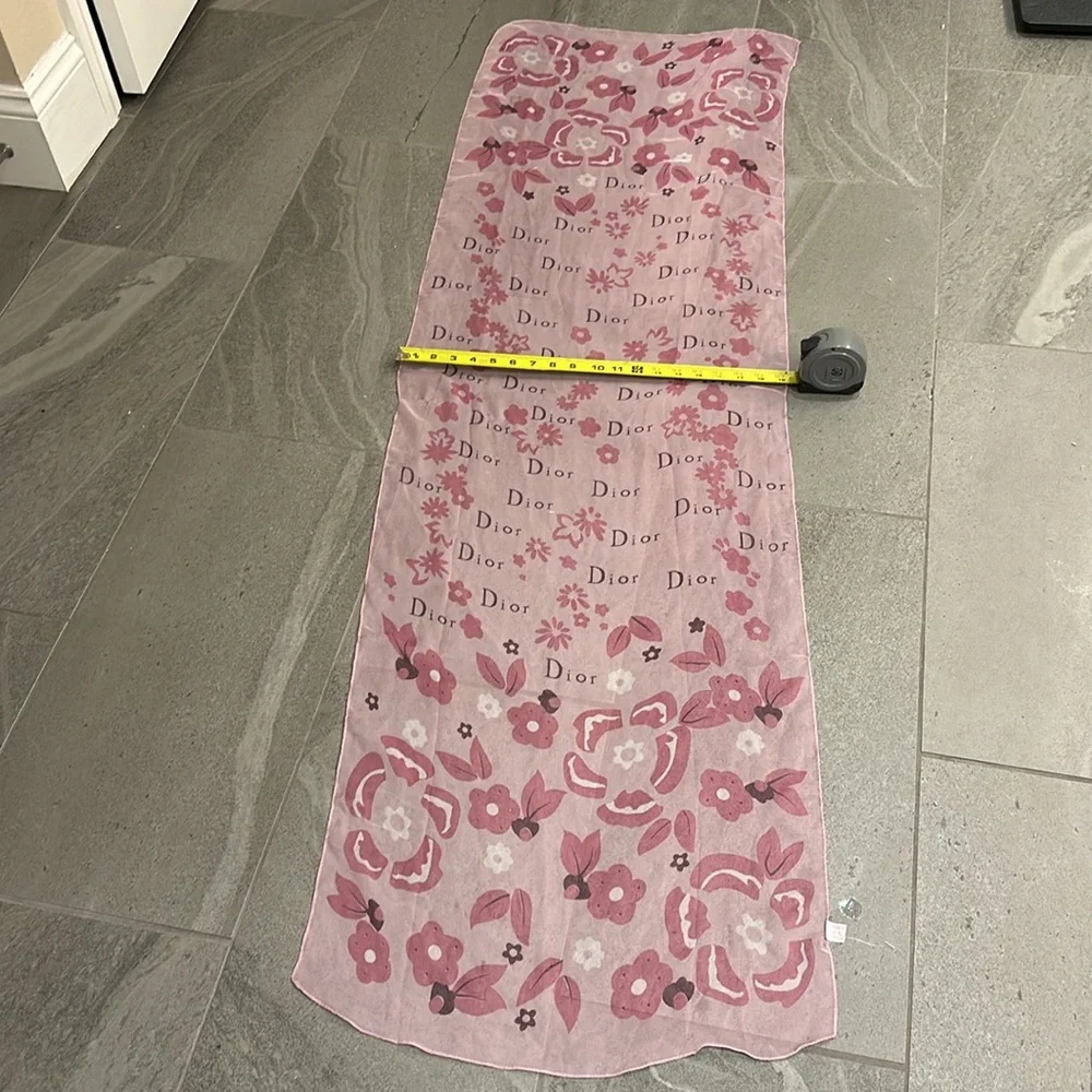 Rare Vintage Dior Blended Silk Scarf Square